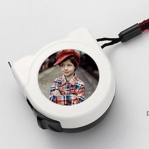 Sublimation Blank Stainless Steel Tape Measures Measuring Tool Party Favor Heat Transfer Portable Mini Construction Metal DIY BBE13772