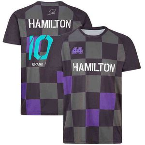 Nya F1-tröjor Formel 1 Lewis Hamilton Team Racing Car 3D-tryck Män Kvinnor Sport Casual O-ringad T-shirt Barn T-shirts Toppar Tröja Lös C9Z8