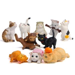 Cute Cat Creative Landscaping Doll Lovely Miniature Garden Miniature Figurine Home Decor 220426