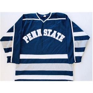 Mcustomize Thr Tage Penn State University Hockey Jersey 자수 스티치 또는 사용자 정의 이름 또는 번호 레트로 저지