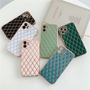 Lambskin 6D Electrated Full Lins Proction Soft TPU Chases для iPhone 13 12 11 Pro Max XR XS X 7 8 Plus