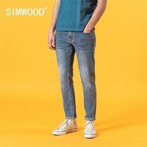 Summer slim fit light blue jeans men fashion classical denim trousers high quality brand clothing SJ120387 201128