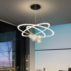 Lampy wiszące nowoczesne akryl LED do życia stolik jadalnia nocny oświetlenie wewnętrzne oświetlenie domowe luminariapendant