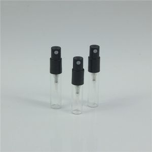 50pcs/lot 2ml3mlミニガラスパルファムボトルサンプル香りスプレーボトル補充可能香料アトマイザーガラス香水ボトルバイアル220711