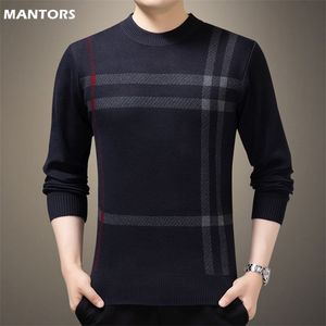 Supomotores de inverno Pulloves de malha quente homens Business Casual Jumper Sweater Masculino Autono Knitwear Slim Fit Pullover 220804