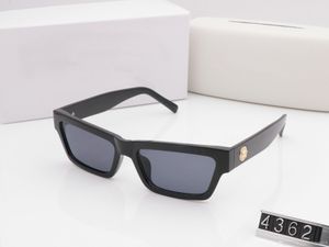 Sonnenbrille für Männer und Frauen Sommerstil 4362 Anti-Ultraviolett-Designer-Sonnenbrille Retro-Quadratplatte Vollformat-Modebrillen Zufällige Box