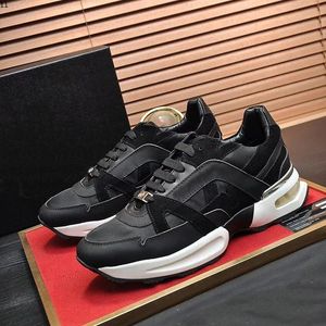 Fashion Man Casual Shoes luxury Designer Sneaker Genuine Leather Mesh pointed toe Race Runner Shoes Outdoors Trainers mkjkk56855