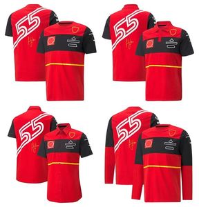 F1レーシングチームユニフォーム2022新しいドライバーレースユニフォームの男性と女性の夏のファンTシャツプラスサイズはカスタマイズできます