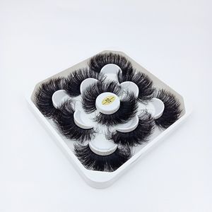 5 pairs 25mm natural 3D false eyelashes fake lashes makeup kit Mink Lashes extension maquiagem Eyes 9D-14