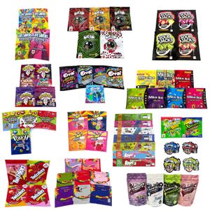 Wholesale sourfuls for sale - Group buy empty edible candy plastic packaging bags warheads xtremes one up sour lifesaver jacks milk strong sourfuls strong airheads bites watermelon smell proof in stock