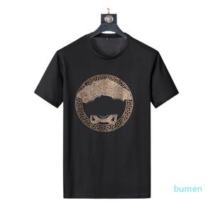 Herren-T-Shirts mit Buchstaben-Aufdruck, schwarz, Modedesigner, Sommer, hochwertiges Top, kurzärmelig, Nr. 28