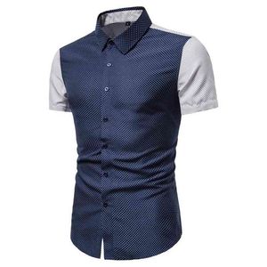 Man Casual Shirt Short Sleeved Breathes Cool Shirt Loose Streetwear Male Shirts For Men 210331