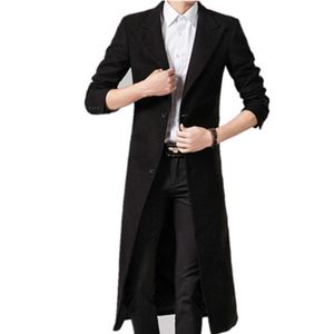 Ternos masculinos Blazers Men Wool Blends Coats Autumn Winter Color Solid High Q 220823