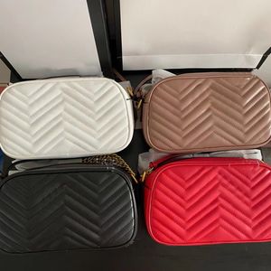 Bolsas de grife de grife feminina Bolsa de ombro de ombro genuíno Handbag feminino Mulheres de luxo Câmera costura de alta qualidade Bolsas de bolsas Crossbody