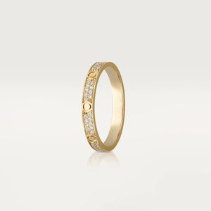 Маленькая модель Slim Love Обручальное кольцо для женщин и мужчин 316L Titanium Steel Full CZ Paved Designer Jewelry Aneis Anel Bague Femme Классический дизайн