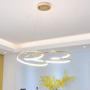 Pendant Lamps Gold Chrome Plating Modern Led Lights Design Living Room Bedroom Office And Kitchen Hanging FixturesPendant