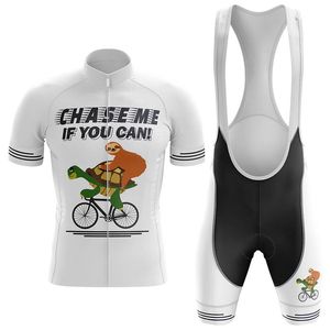 Pro Team Cycling Jersey sätter 2024 Chase Me Summer Short Sleeve Mountain Bike Clothes Andningskläder Mtb Ropa Ciclismo Suits