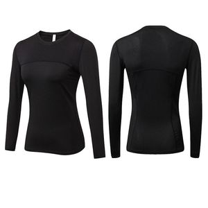 Roupa de ioga 2022 camisetas de manga comprida femininas calças de compressão para academia roupas esportivas fitness secagem rápida corrida tops body shaper camisetas