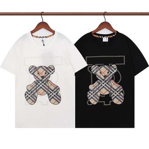 Lyxig Casual herr T-shirt New Wear designer Kortärmad 100 % bomull hög kvalitet grossist svart och vit storlek M~2XL #61
