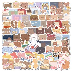 Nowe seksowne 102pcs Cute Bear Cartoon Naklejki DIY Kids