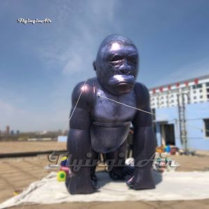 Personalized Inflatable Gorilla 4m Air Blow Up Cartoon Animal Mascot Balloon For Club Stage Show
