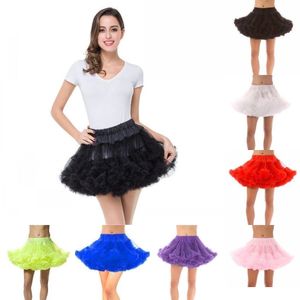 Black White Red Pink Women Short Petticoats Underskirt Short Skirt for Wedding Dress Crinoline