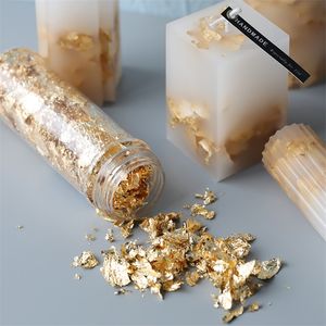 Goud van de kaarsen g wax handgemaakte geurende kaarsen diy materialen mousse folie decoratie kaarsen voorraden