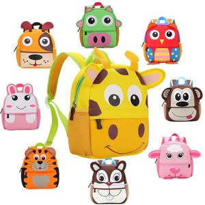 3D Cute Animal Design Kids Backpacks School Bags for Girls Cartoon Baby Bag for Kindergarten Primary Children