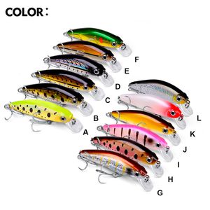 200 pçs/lote K1631 8 cm 11g Iscas de pesca Rasa Mergulho Profundo Swimbait Crankbait Pesca Wobble Multi Iscas Rígidas Articuladas para Truta Bass Água Doce e Água Salgada