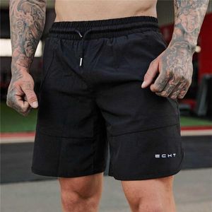 Shorts masculinos 2022 Moda de verão Secução rápida de academia respirável Fitness Men Casual Men de alta qualidade Calças