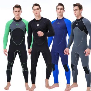 Mężczyźni stroju kąpielowego dla kobiet 3 mm neoprenowy kombinezon Surfing Sirfing Swim Szybka nurkowa Triathlon na zimną wodę jednoczęściowy