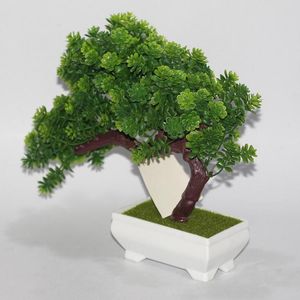 Decorative Flowers & Wreaths REDJCK 2022 Artificial Plants Plastic Simulation Flower Bonsai Trees Pots For Home Table Office El Living Room