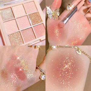 Eye Shadow Colors Matte Glitter Eyeshadow Palette Waterproof Long-lasting Pigment Diamond Shimmer Makeup TSLM1Eye