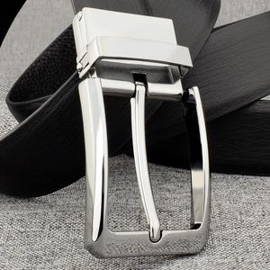 Belts Pin Buckle Solid Leather Belt Men's High Quality Formal Designer Full-Grain Cintos MasculinosBelts BeltsBelts