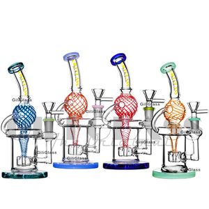 Sphere Recycler Dab Rig Glass Water Bong Smoking Accessories Oil Rigs and Herb Bubbler Bongs Ash Catcher Quartz Nail Hookh