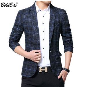 Bolubao Brand Men S Blazer Anzug 2020 Frühling Herbst männliche Business -Anzug -Mantel Hochzeit Blazer Slim Fit Coat Top LJ201103