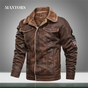 Warme taktische Jacken Männer Bomber Militärjacke Winter männlich lässig dicke Fleece Wolle Liner Pilot Mantel feste Taste Multi-Pocket 201127