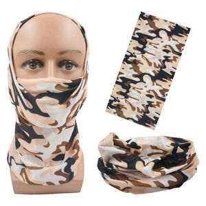 Bandane Sciarpa da ciclismo mimetica Design Shemagh Militare Senza cuciture Bandana da esterno Pesca Buffe Sport Visiera Fascia Scialle femminile