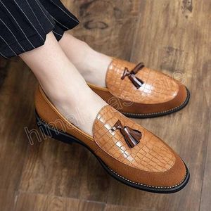 Formelle Schuhe für Herren, Quasten-Loafer, luxuriöse, elegante Schuhe für Herren, Büro, Chaussures Homme