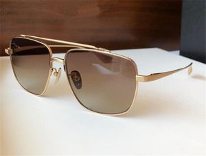 designer Vintage K gold man sunglasses 8015 square frame exquisite styling simple and generous style top quality outdoor uv400 protective glasses BRI4