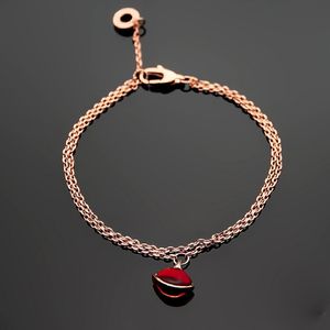 Designer Women Link bransoletki moda luksusowe łańcuchy czarne czerwono -onyksowe bransoletka biała skorupa przegrzebki damskie biżuteria bransoletka podwójna warstwowa bransoletka