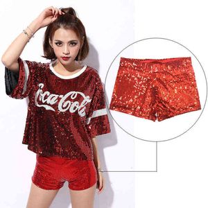 Meileiya 818-1 Nightclub Ds Performance Dr Sequin Shorts Pole Dance Street Pants Woman