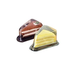 Cake Slice Boxes Plastic Containers With Lids Cheesecake Triangle Container Restaurang Dessert Case