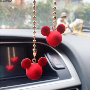 Interior Decorations Automobile High-Grade Lovely Rearview Mirror Auto Pendant Hanging Mouse Decoration Ornament Decor Style Car Accessories