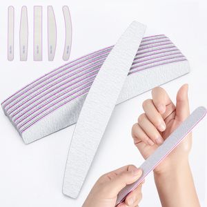 Double Sided Sandpaper Nail Files 100/180 Phototherapy Nail Face Polishing Board Manicure File Buffer Block Nails Frosting Strips