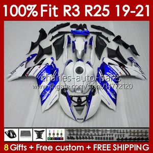 Corpo de molde de injeção para yamaha yzfr3 yzf-r25 yzfr25 2019-2021 corpo de carro