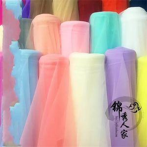 Party Supplies Organza Knot Wedding Chairs Cover Sheer Crystal Organza Tulle Roll Fabric for Arch Decoration