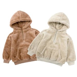 Kids Winter Fleece Little Girls Jacket Clothes Polar Hoodies Coat Top Baby Sweatshirt Boys Children's Outfits