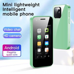 Super Mini Original SOYES XS13 Android 6.0 Cell phones Unlocked 3G WCDM Smartphone 3D Glass Slim Body Dual Sim 1GB 8GB Quad Core Google Play Market Cute Smartphone