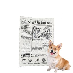 きしむ犬のおもちゃ新聞ポーカークリンクル犬はおもちゃを噛む詰め物の耐久性のある子犬の歯の生む栄養豊かな涙の抵抗性退屈な小さな中犬犬